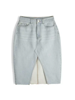 GATE Dżinsowa spódnica midi| Kategorie·Spódnice ☀️