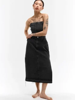 GATE Dżinsowa spódnica midi| Kategorie·Spódnice ☀️