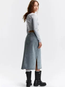 GATE Dżinsowa spódnica midi| Kategorie·Spódnice ☀️