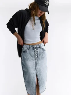 GATE Dżinsowa spódnica midi| Kategorie·Spódnice ☀️