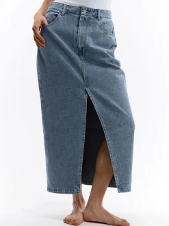 GATE Dżinsowa spódnica midi| Kategorie·Spódnice ☀️