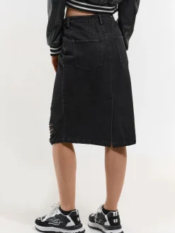 GATE Dżinsowa spódnica midi| Kategorie·Spódnice ☀️