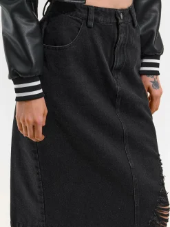 GATE Dżinsowa spódnica midi| Kategorie·Spódnice ☀️