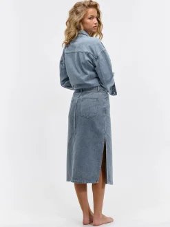 GATE Dżinsowa spódnica midi| Kategorie·Spódnice ☀️