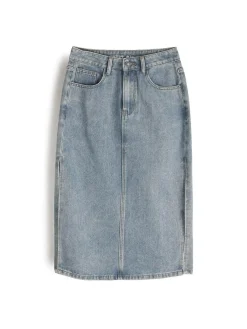 GATE Dżinsowa spódnica midi| Kategorie·Spódnice ☀️