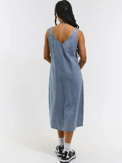 GATE Dżinsowa sukienka midi| Kategorie·Sukienki