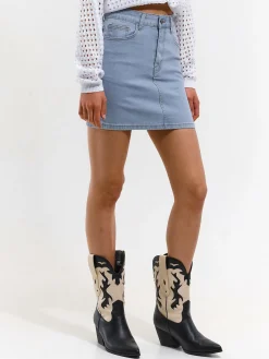 GATE Dżinsowa sukienka mini o dopasowanym kroju| Kategorie·Spódnice ☀️