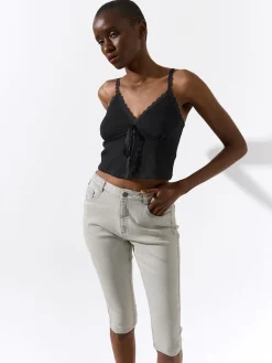 GATE Dżinsy 3/4| Spodnie·Jeansy