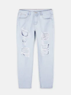 GATE Dżinsy typu boyfriend z dziurami dla kobiet| Spodnie·Jeansy