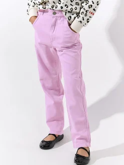 GATE Dżinsy z diagonalu|Dzieci Dziewczynki·Spodnie I Legginsy