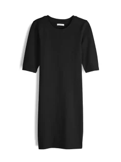 GATE Dopasowana sukienka bawełniana z rękawami 3/4| Kategorie·Sukienki