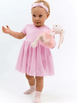 GATE Dopasowana sukienka z tiulową spódnicą|Dzieci Baby