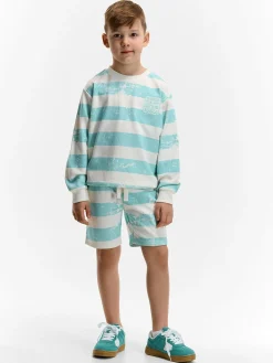 GATE Dresowe spodenki w paski|Dzieci Chłopcy·Spodnie|Chłopcy·Szorty ☀️