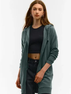 GATE Długa bluza na zamek| Swetry I Bluzy·Bluzy