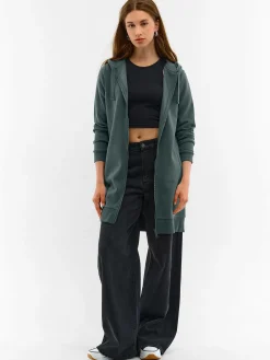 GATE Długa bluza na zamek| Swetry I Bluzy·Bluzy