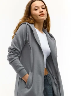 GATE Długa bluza na zamek| Swetry I Bluzy·Bluzy