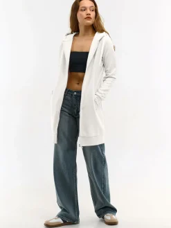 GATE Długa bluza na zamek| Swetry I Bluzy·Bluzy