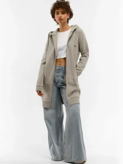 GATE Długa bluza na zamek| Swetry I Bluzy·Bluzy