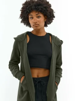 GATE Długa bluza z kapturem| Swetry I Bluzy·Bluzy