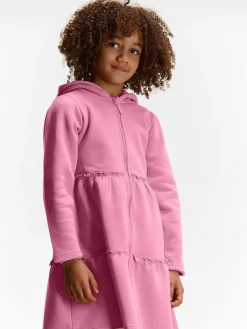 GATE Długa bluza z kapturem i marszczeniami|Dzieci Dziewczynki·Bluzki