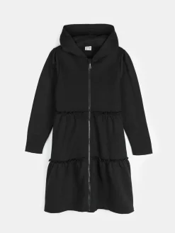 GATE Długa bluza z kapturem i marszczeniami|Dzieci Dziewczynki·Bluzki