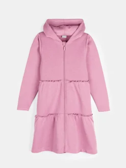 GATE Długa bluza z kapturem i marszczeniami|Dzieci Dziewczynki·Bluzki