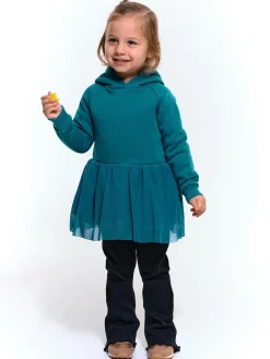 GATE Długa bluza z tiulowymi marszczeniami|Dzieci Dziewczynki·Bluzki