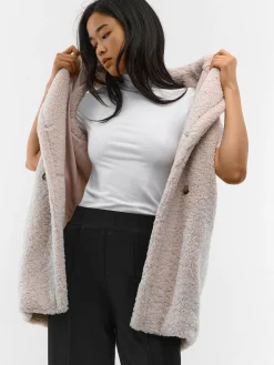 GATE Długa kamizelka typu plusz| Kurtki I Płaszcze·Kamizelki