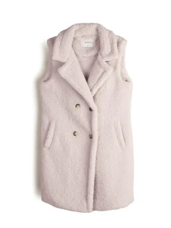 GATE Długa kamizelka typu plusz| Kurtki I Płaszcze·Kamizelki