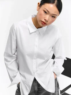 GATE Długa koszula bawełniana|Damskie Koszulki I Topy·Koszule Damskie