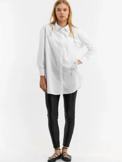 GATE Długa koszula z nadrukiem|Damskie Koszulki I Topy·Koszule Damskie