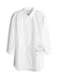 GATE Długa koszula z nadrukiem|Damskie Koszulki I Topy·Koszule Damskie