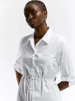 GATE Długa koszula z paskiem|Damskie Koszulki I Topy·Koszule Damskie