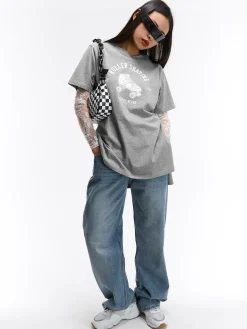 GATE Długa koszulka z nadrukiem| Koszulki I Topy·Koszulki|Koszulki I Topy·Koszulki Z Nadrukiem