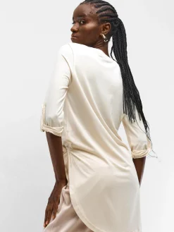 GATE Długa koszulka ze 3/4 rękawem| Koszulki I Topy·Koszulki