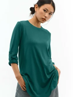 GATE Długa koszulka ze 3/4 rękawem| Koszulki I Topy·Koszulki