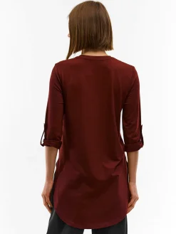 GATE Długa koszulka ze 3/4 rękawem| Koszulki I Topy·Koszulki