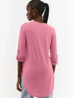 GATE Długa koszulka ze 3/4 rękawem| Koszulki I Topy·Koszulki