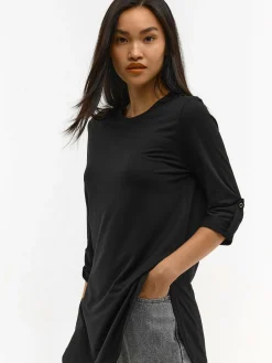 GATE Długa koszulka ze 3/4 rękawem| Koszulki I Topy·Koszulki