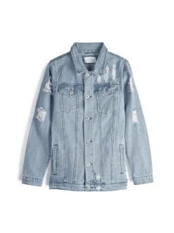 GATE Długa kurtka dżinsowa| Kurtki I Płaszcze·Kurtki Przejściowe