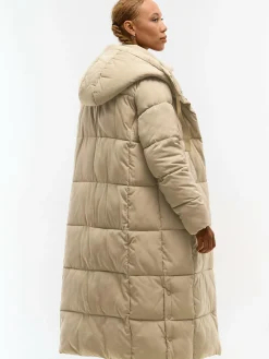 GATE Długa kurtka zimowa z kapturem| Kurtki I Płaszcze·Kurtki Zimowe|Kurtki I Płaszcze·Pikowana Kurtka