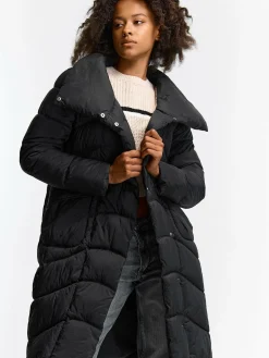 GATE Długa kurtka zimowa z paskiem| Kurtki I Płaszcze·Kurtki Zimowe|Kurtki I Płaszcze·Pikowana Kurtka