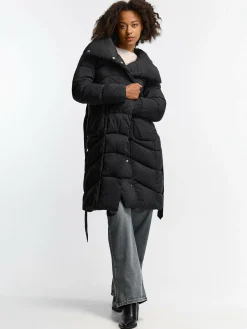 GATE Długa kurtka zimowa z paskiem| Kurtki I Płaszcze·Kurtki Zimowe|Kurtki I Płaszcze·Pikowana Kurtka