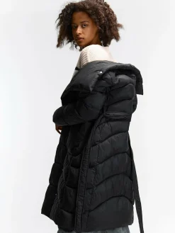 GATE Długa kurtka zimowa z paskiem| Kurtki I Płaszcze·Kurtki Zimowe|Kurtki I Płaszcze·Pikowana Kurtka