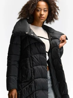 GATE Długa kurtka zimowa z paskiem| Kurtki I Płaszcze·Kurtki Zimowe|Kurtki I Płaszcze·Pikowana Kurtka