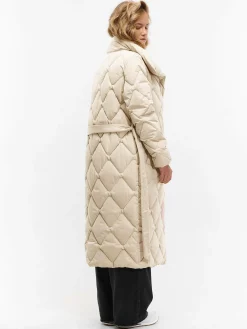 GATE Długa kurtka zimowa z paskiem| Kurtki I Płaszcze·Kurtki Zimowe|Kurtki I Płaszcze·Pikowana Kurtka