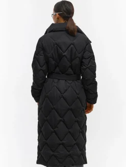 GATE Długa kurtka zimowa z paskiem| Kurtki I Płaszcze·Kurtki Zimowe|Kurtki I Płaszcze·Pikowana Kurtka