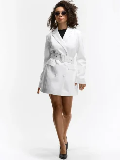 GATE Długa marynarka z paskiem| Kurtki I Płaszcze·Żakiety