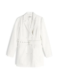 GATE Długa marynarka z paskiem| Kurtki I Płaszcze·Żakiety