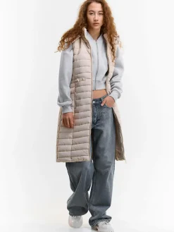 GATE Długa pikowana kamizelka| Kurtki I Płaszcze·Kamizelki|Kurtki I Płaszcze·Pikowana Kurtka